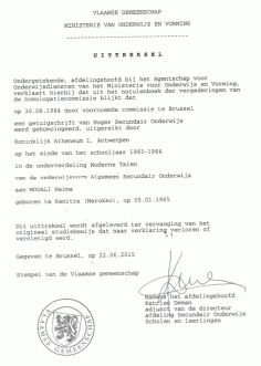 atheneum-getuigschrift