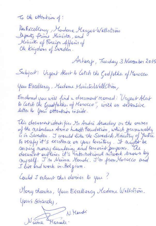 Letter to Margor Wallstrom_3 November 2015