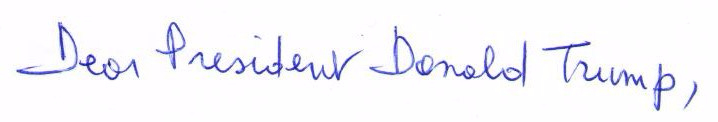 Dear Donald Trump_address