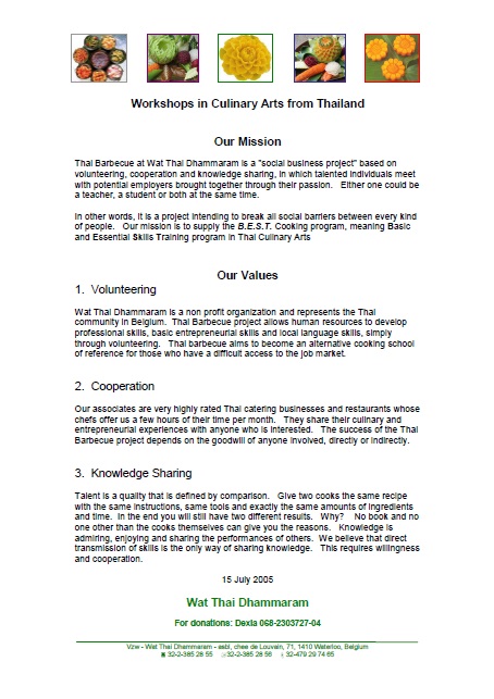 Workshops Thai Barbecue